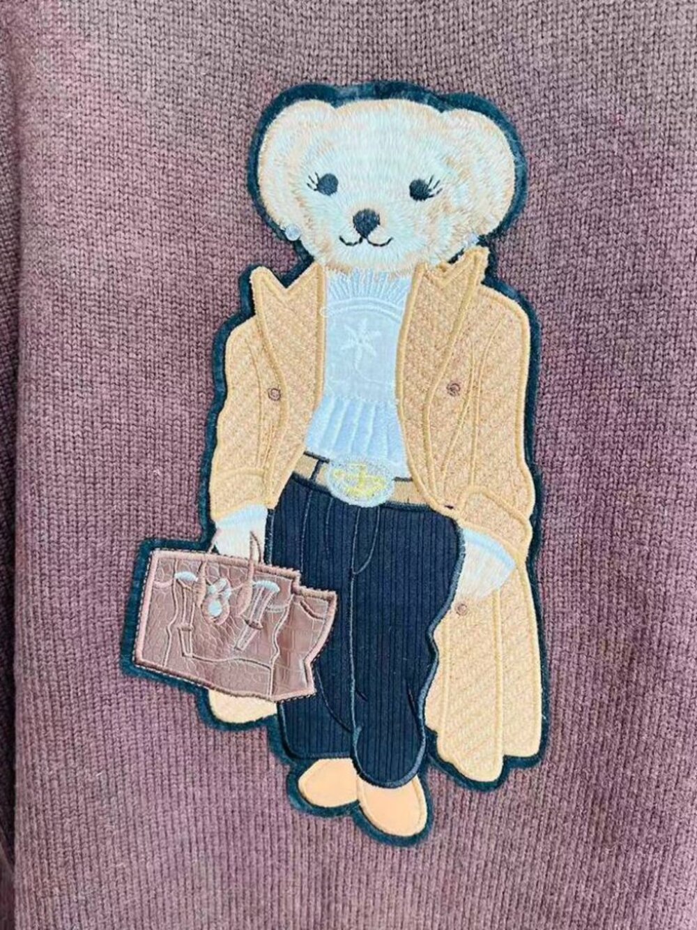 Ralph Lauren Purple Label Bear Cashmere Sweater - Picture 4 of 6